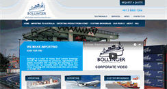 Desktop Screenshot of bollinger.com.au